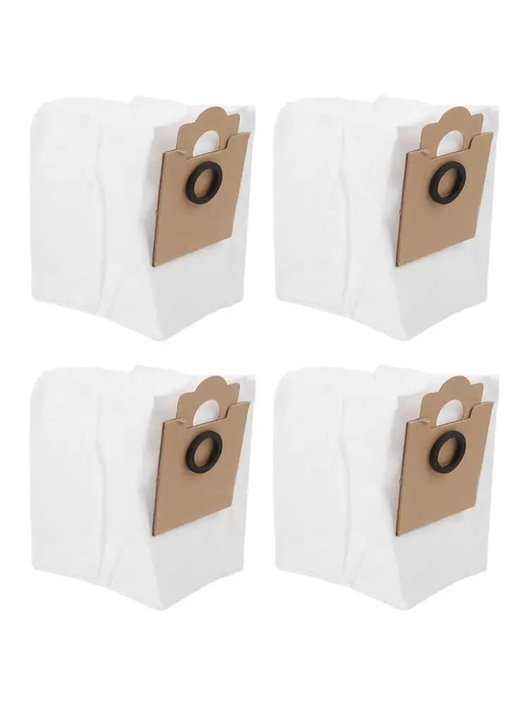 4 Pack Robot Vacuum Bags For Lefant M2 Pro/M2S Pro/M2 Plus Pro Dust Bags For Base Station High-Efficiency Filtration Replacement