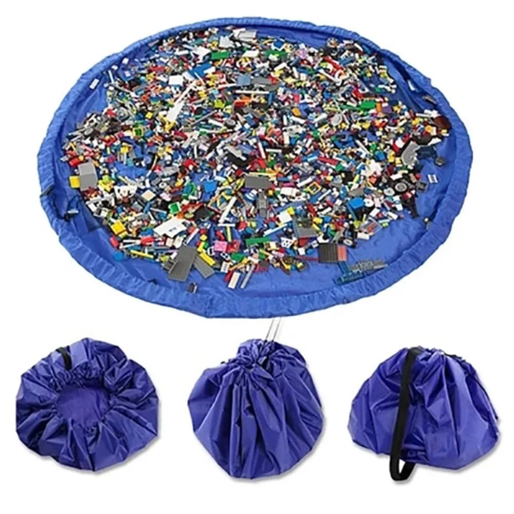 Large Children's Toy Storage Mat Cleaning and Organizing Bag, Play Mat, Durable Building Block Toy Outdoor Mat Storage
