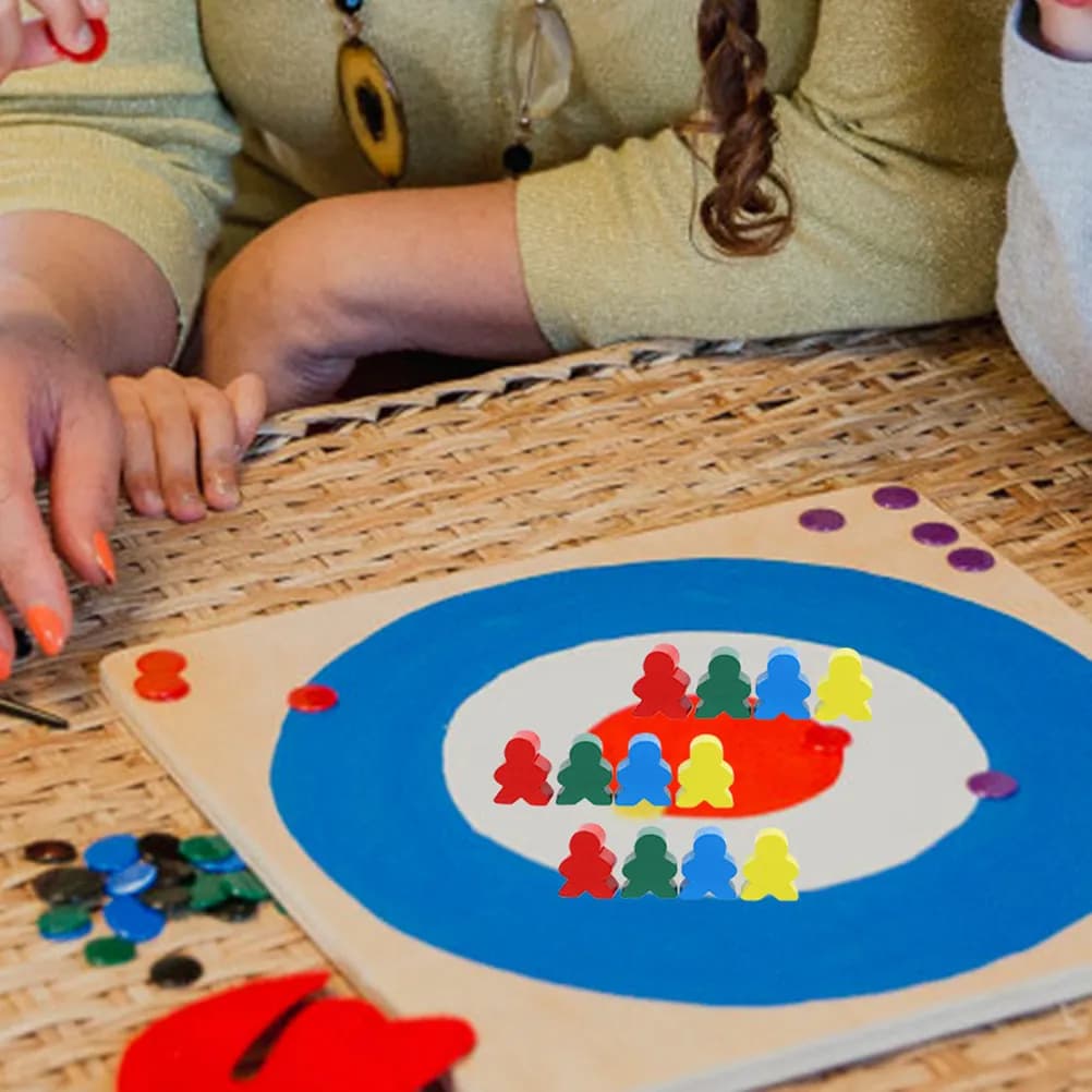 50 Pezzi Colorati per Scacchi, Accessori da Gioco, Pedoni Multicolore per Giochi da Tavolo in Classe, Giochi Intellettuali