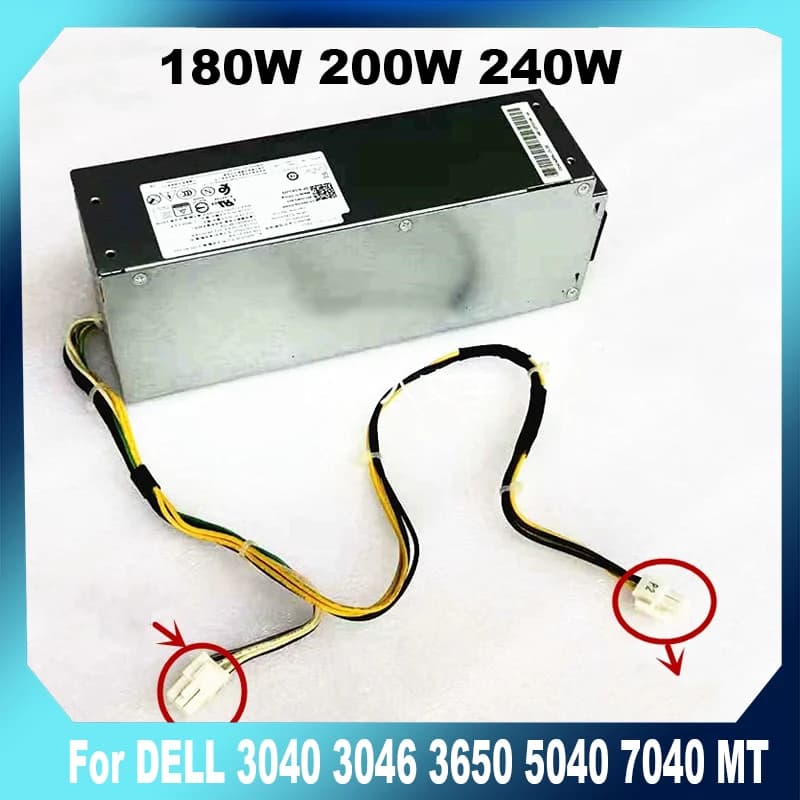 PSU 180W 200W 240W Per DELL 3040 3046 3650 T3420 3653 5040 7040 MT UH180ES-00 L200EBS L200AS-00 L240EPM-00 L240AM-00 HU240AM-00