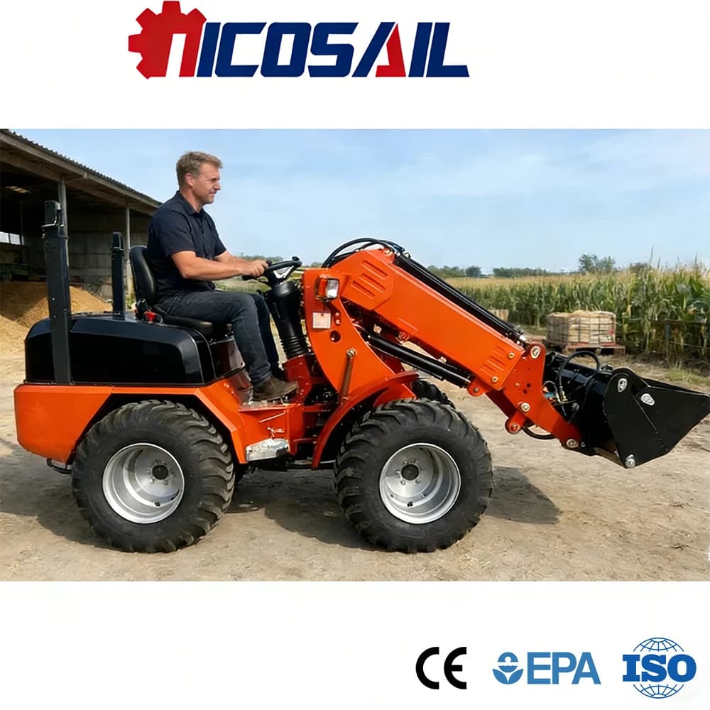 Caricatore Telescopico Multifunzione KZL918 Certificato CE Euro 5, Prestazioni Stabili, Costruzione Robusta per Uso Agricolo e Giardinaggio