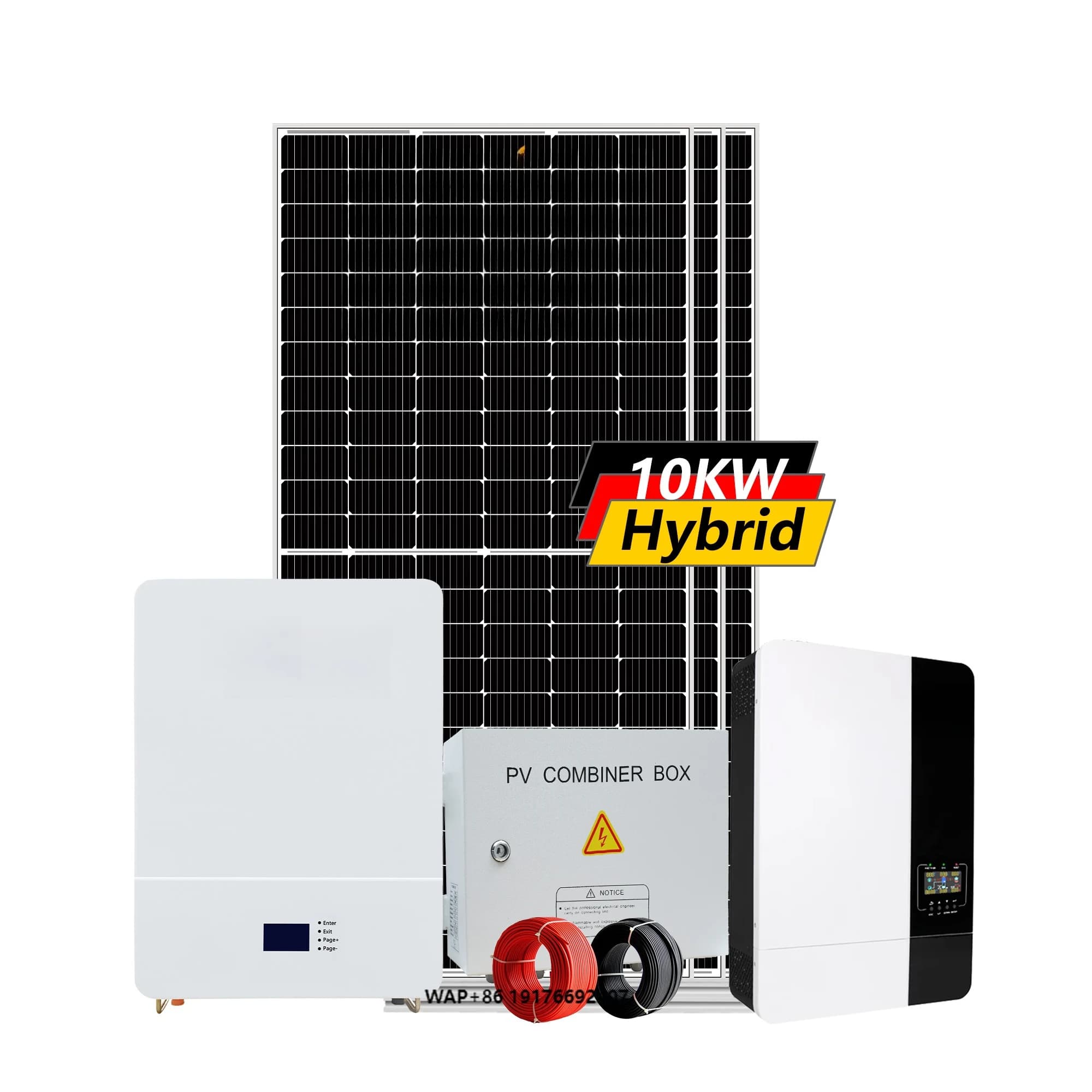 Pannello Solare Rosen 10KW 20KW 30KW Set Completo Ibrido Off-Grid Sistema di Montaggio Solare per Tetto