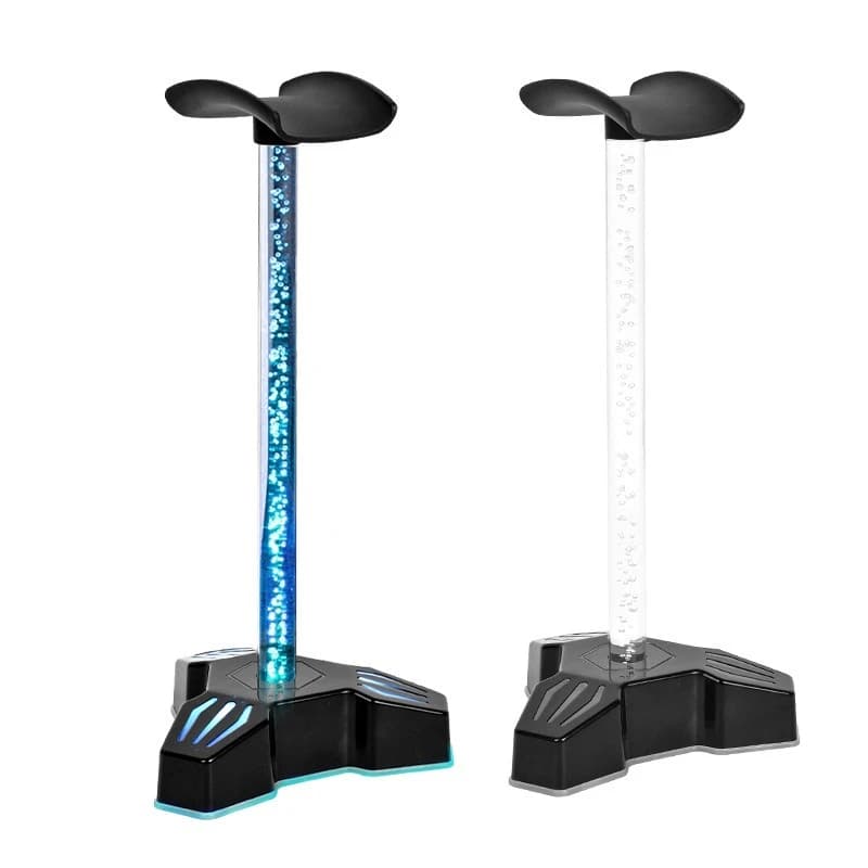 Luminous earphones, stand, headphone holder