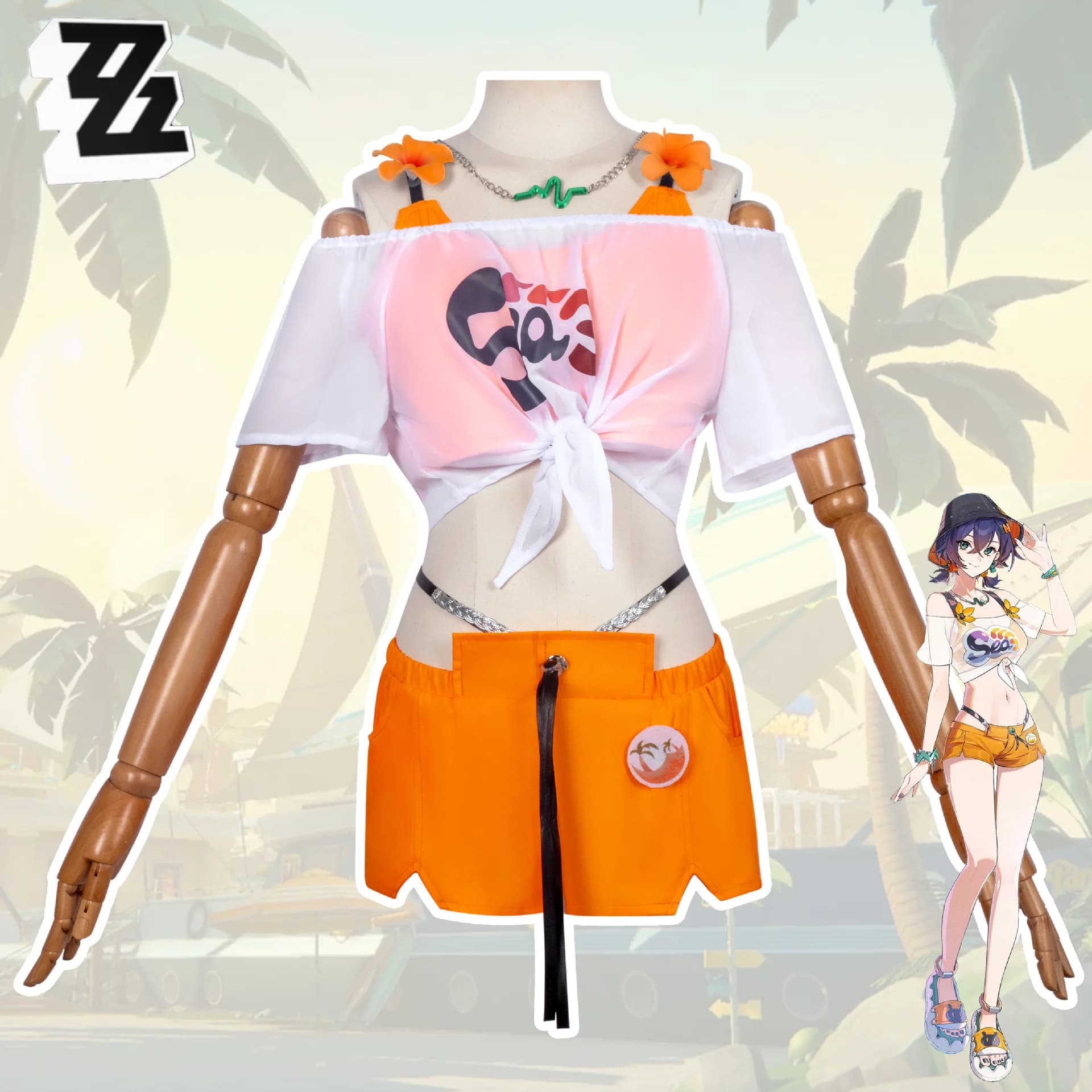 Zenless Zone Zero ZZZ Belle Summer Swimsuit Cosplay Costume Women Swimwear Halloween Comic Con Role Play Outfit