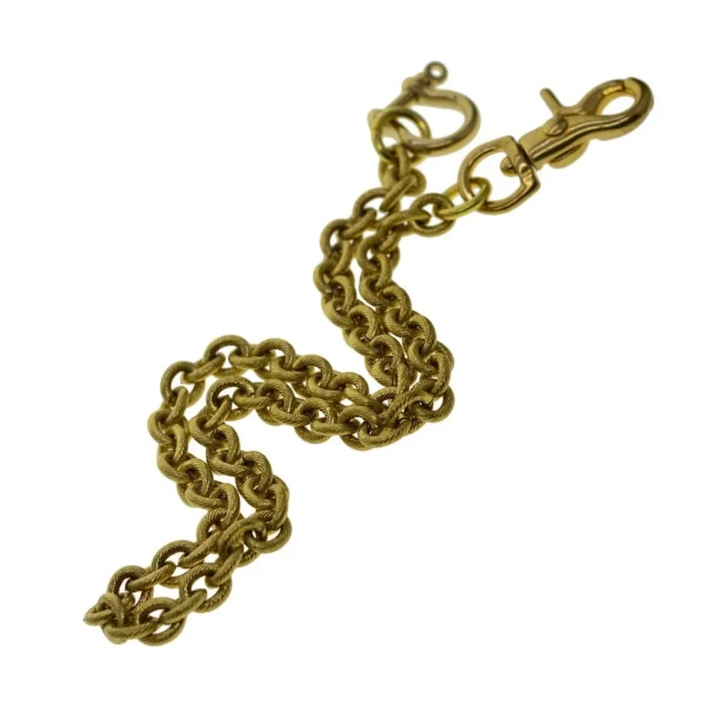 Heavy Solid Brass Craved Cuban O Ring Cross Link Wallet Jean Pants ChainsD Shackle Connector Lobster Clasp Keyring Westworld