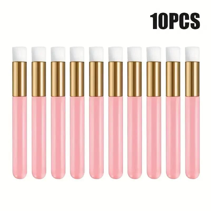 10Pcs Deluxe Lash Cleaning Brush Set Gentle Eyelash Shampoo Brush For Extensions Blackhead Remover Makeup Tool