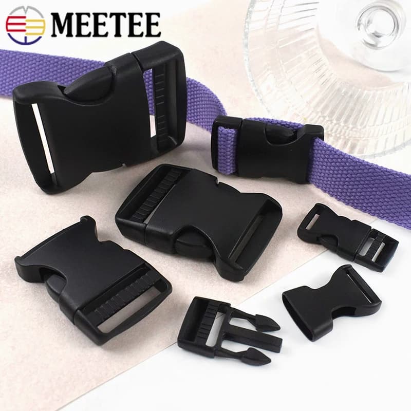 10/20/30 Pezzi Fibbie a Sgancio Rapido in Plastica 10-50mm per Bagagli, Zaini, Collari per Animali, Accessori per Artigianato