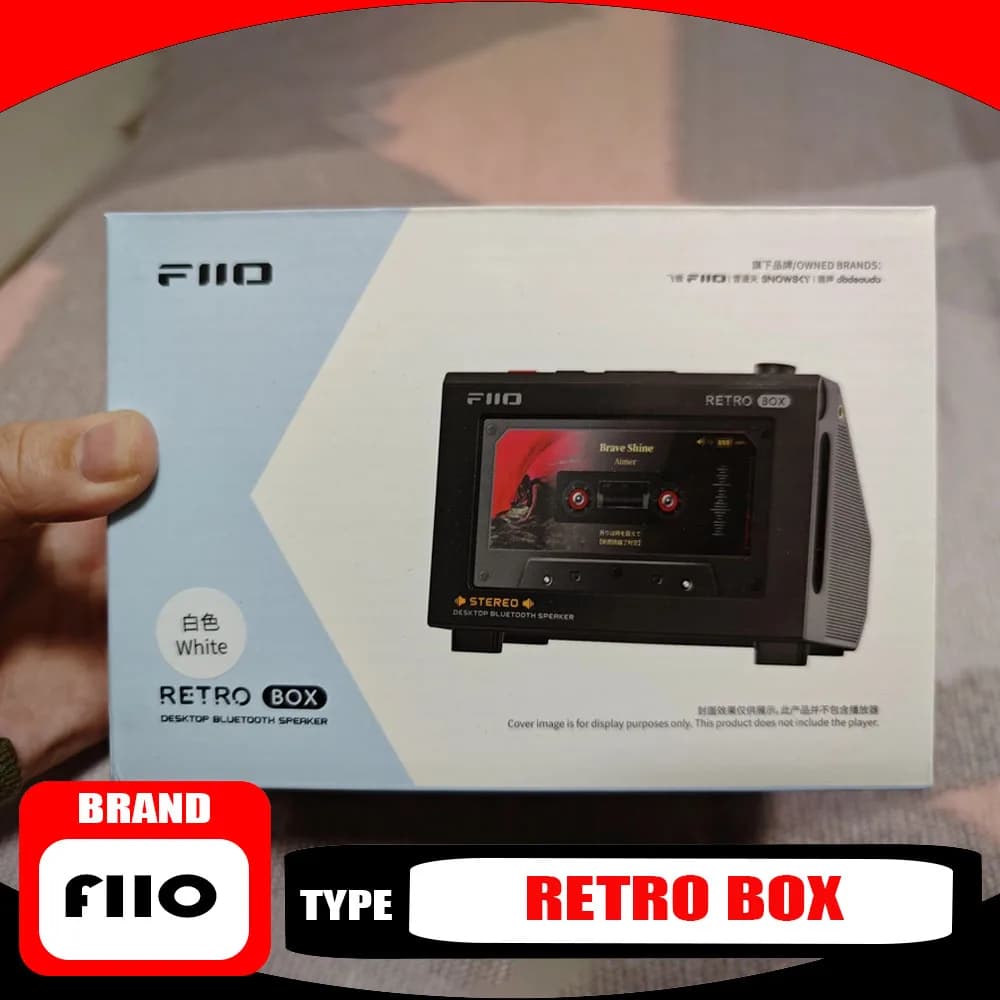 FIIO RETRO BOX Retro Bluetooth LDAC Speaker,USB DAC Mode, Vintage Wireless Speaker for Music Lovers and Desktop HiFi Durable