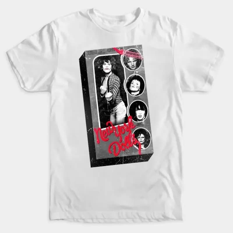 Maglietta del mondo privato delle bambole di New York David Johansen Sylvain Rock Soul