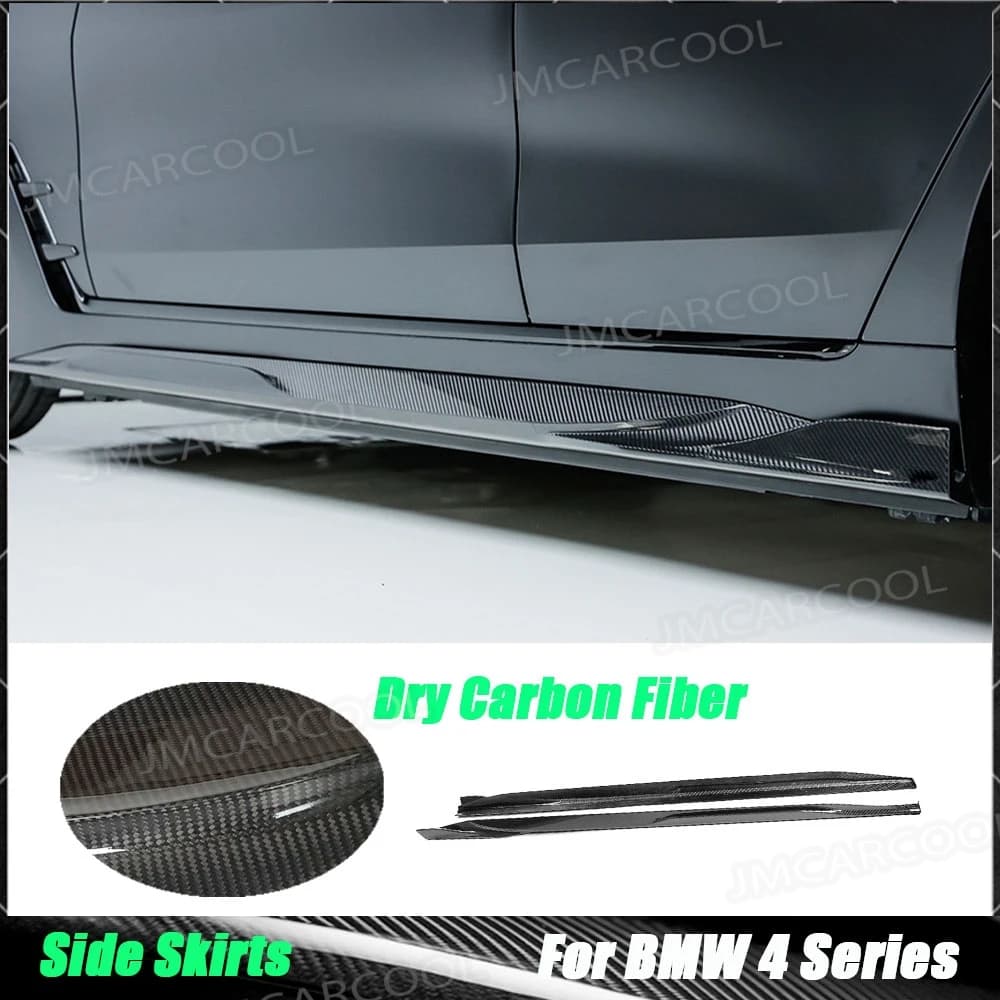 Estensioni Laterali in Fibra di Carbonio Secca FRP, Spoiler per Minigonne Laterali, Kit Carrozzeria per BMW Serie 4 i4 Berlina 2021+, Minigonne Laterali per Portiere in FRP