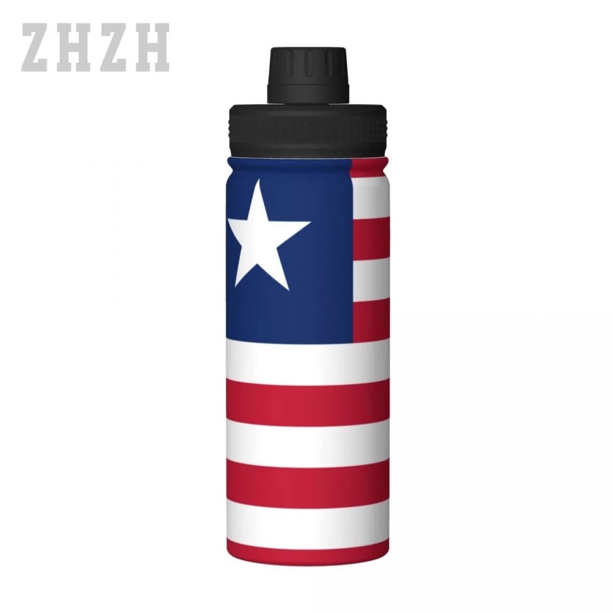 Unisex Sports Water Thermos Bottle Liberia Flag Liberian 304 Stainless Steel Double-layer Insulation Cold And Hot Travel