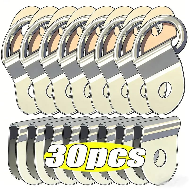 Anello di Ancoraggio a D in Acciaio Inox, Gancio per Fissaggio Carico, Accessori per Camion, Rimorchi, Camper e Barche, 10/20 Pezzi