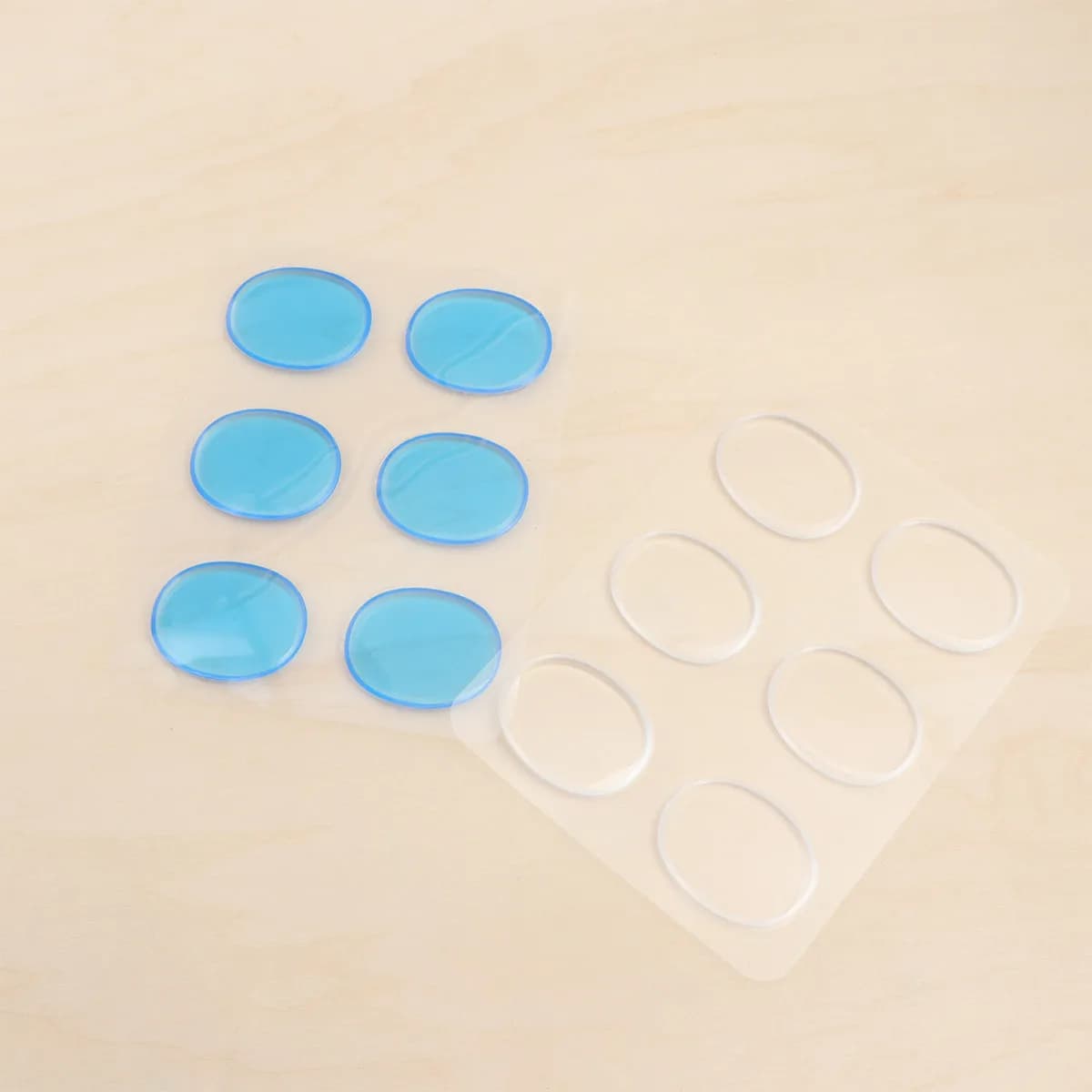 12 Pezzi Cuscinetti Gel Antirumore per Batteria, Trasparenti Autoadesivi in Silicone, Silenziatori per il Controllo del Rumore, Pad Antirumore per Batteria