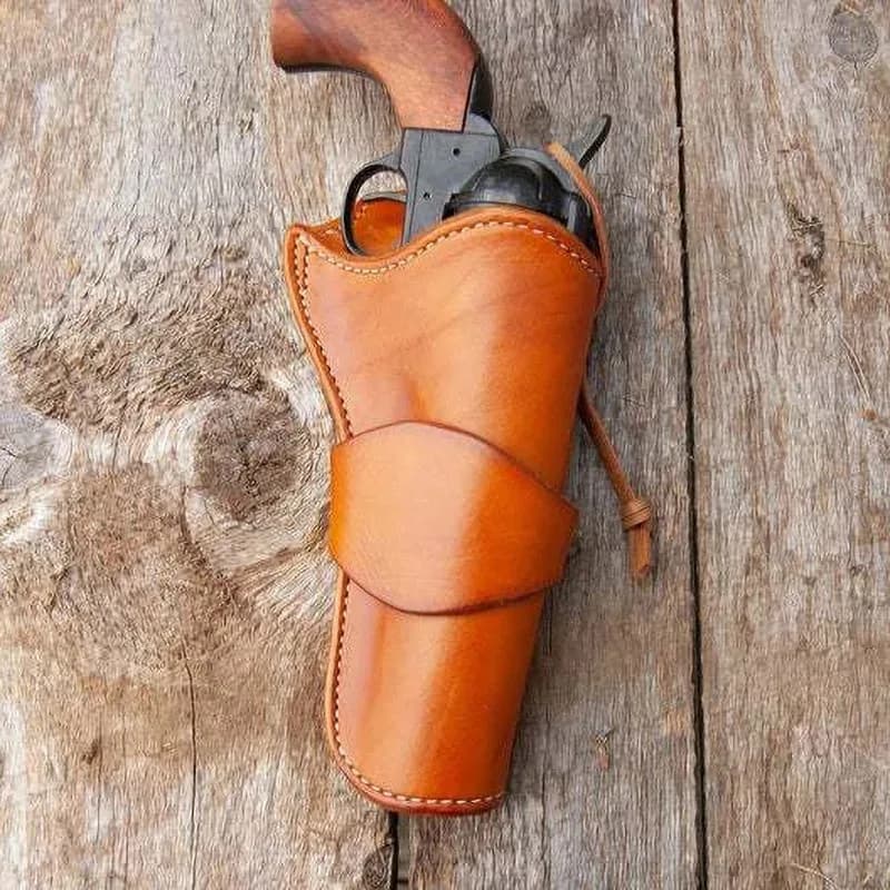 Fondina per pistola occidentale per Revolver a singola azione Porta pistola in pelle PU Borsa da cintura Accessorio tattico