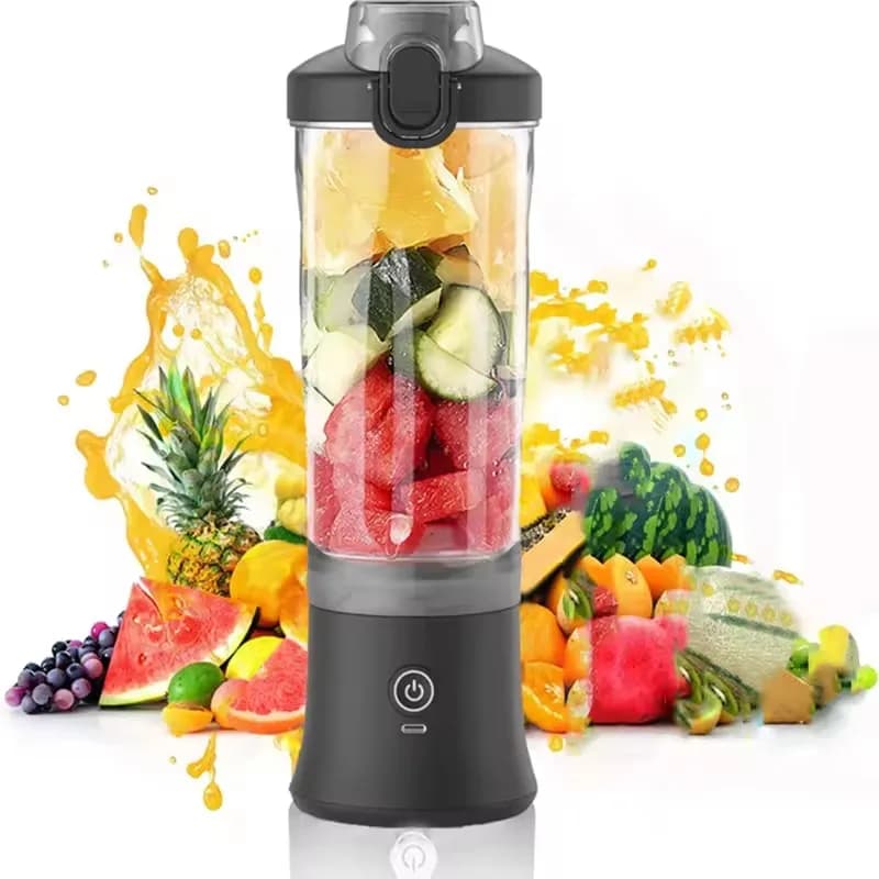 Nuovo frullatore portatile 600ML spremiagrumi elettrico miscelatore di frutta 4000mAh USB ricaricabile frullato mini frullatore spremiagrumi personale colorato