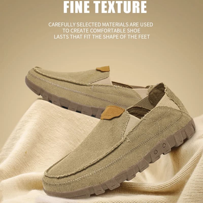 New Summer Men Canvas Shoes Breathable Denim Canvas Casual Shoes Men Loafers Comfortable Ultralight Lazy Boat Shoes Big Size 48