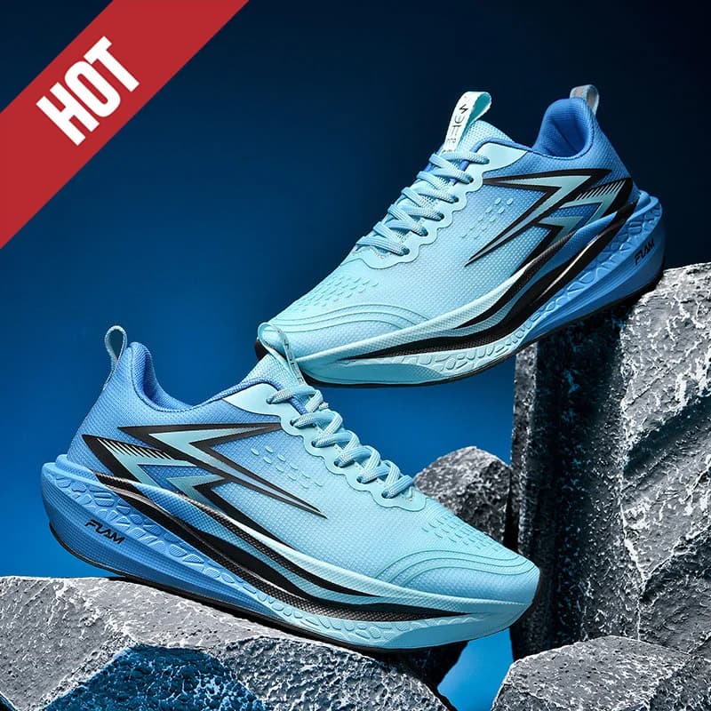Scarpe da corsa Casual Marathon Uomo Sport Tenis Carbon Board Traspirante Leggero da donna Comodo atletico Scarpe da ginnastica antiscivolo