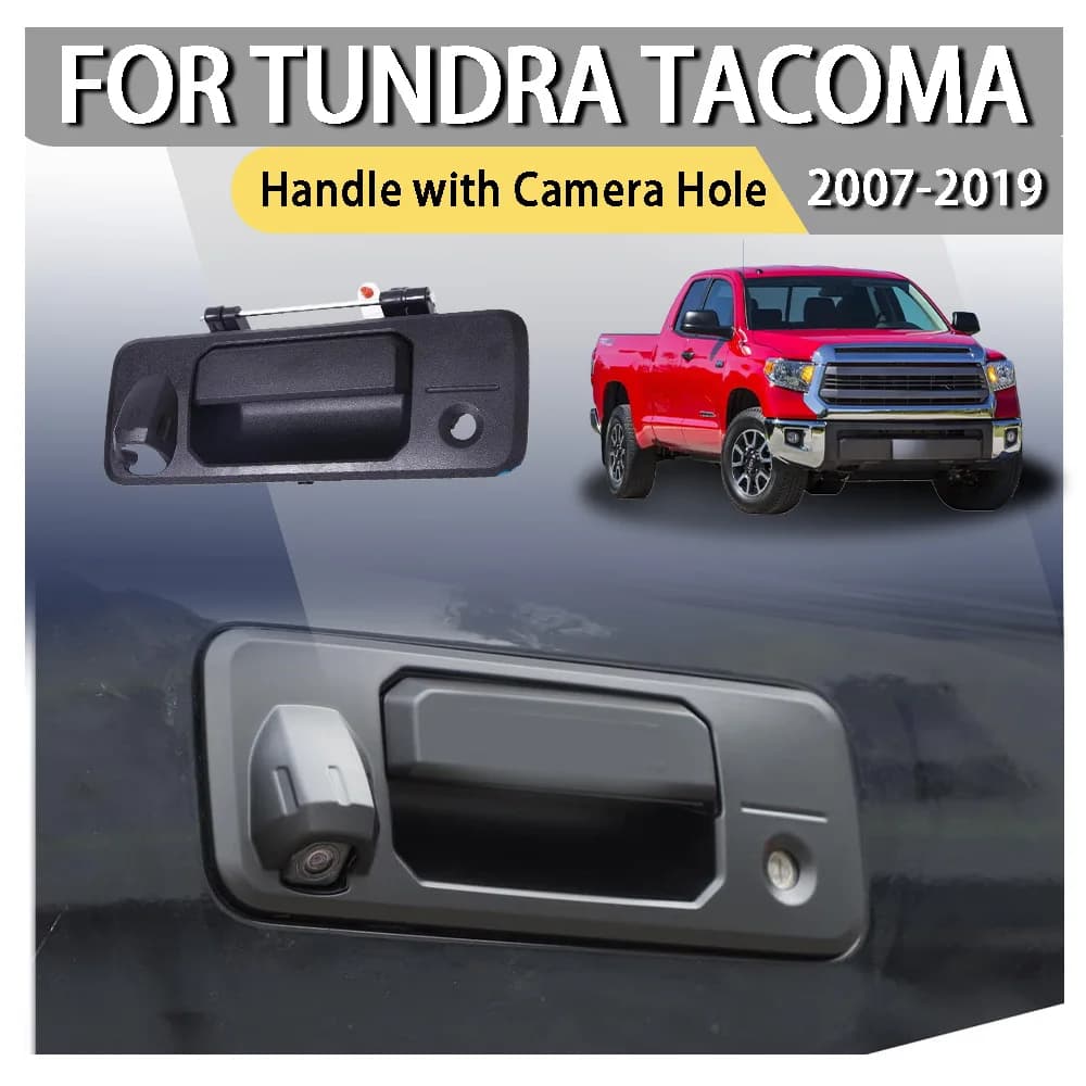 Copertura Maniglia Portiera Auto Decorativa Migliorata per Tundra Tacoma 2016 2017 2018 2019 con Foro Telecamera 69090-0C040
