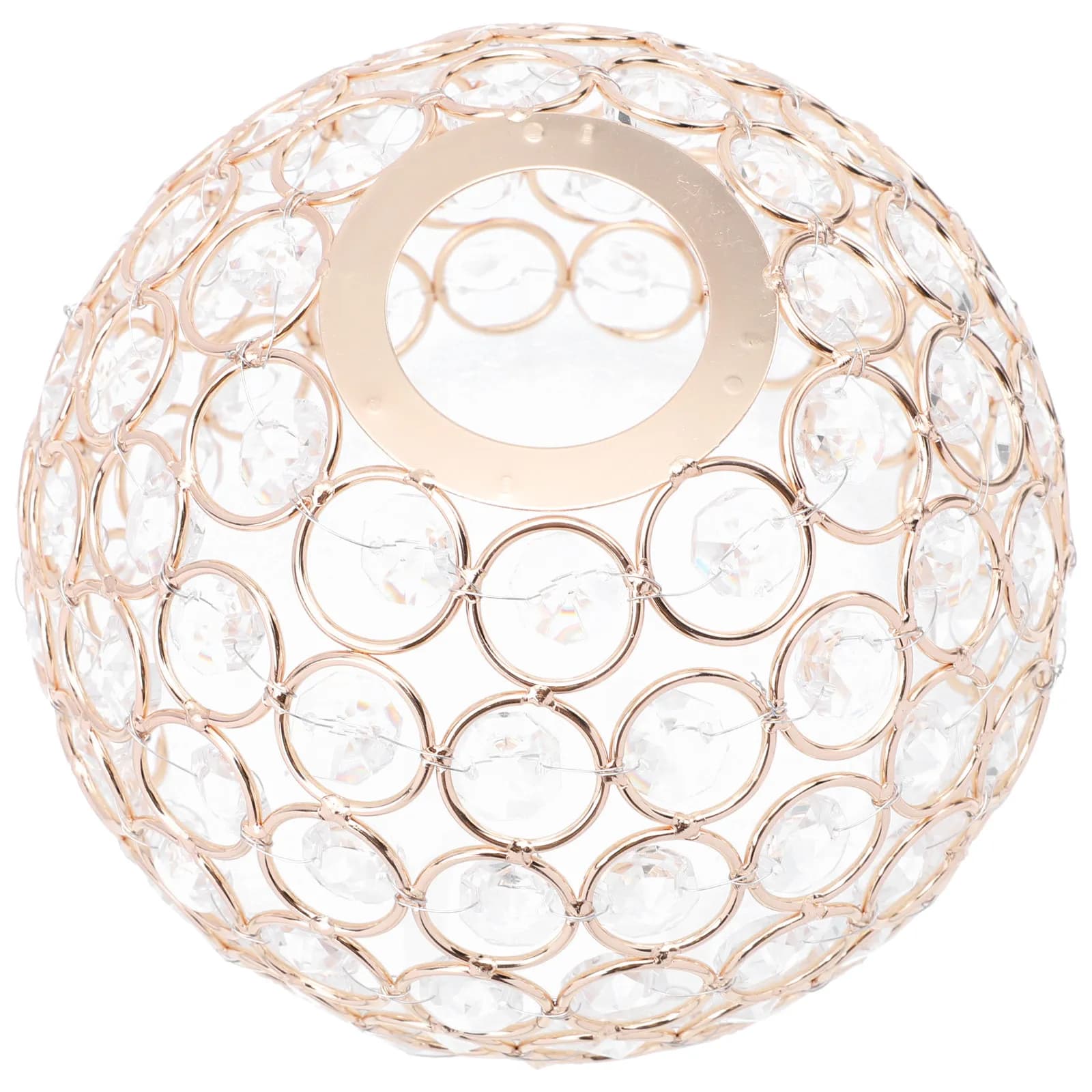 Crystal Lampshade Premium Ceiling Lamp Cover Iron Art Light Shade Soft Diffuse Lighting Decorative Cover for Living Room Bedroom