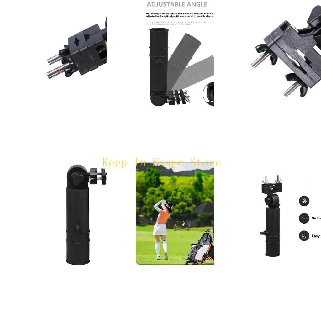 U1JC Universals Carrello da Golf Portaombrelli Regolabile Carrello da Golf Portaombrelli Clip Staffa per Ombrello per Sedia a da
