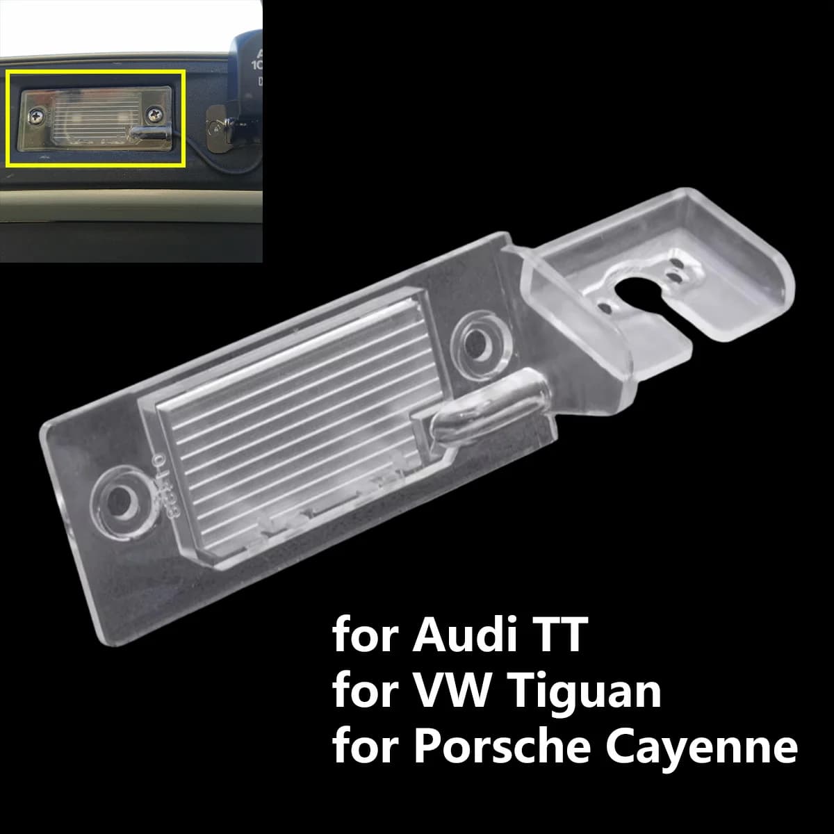 Car Rear View Camera Bracket License Plate Lights Housing for VW Touareg Tiguan Jetta Bora for Porsche Cayenne for Audi TT