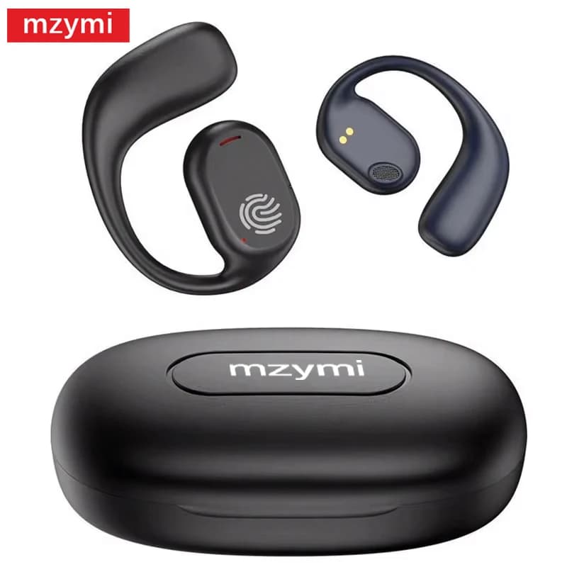 MZYMI GT280 Auricolari Bluetooth senza fili Cuffie con cancellazione del rumore Display a LED Cuffie stereo con ganci per le orecchie Auricolare impermeabile
