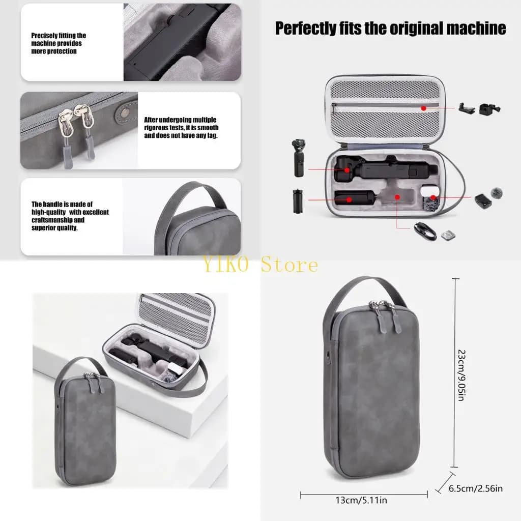 K32C Durability EVA Storage Bag For Pocket 4 Action Camera Equipment Shockproof Box