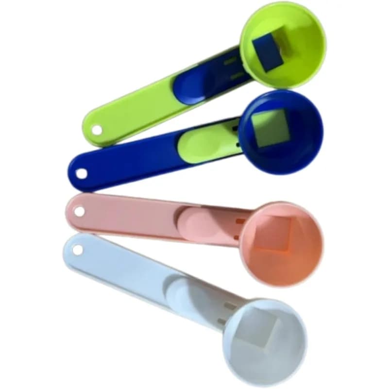 2-in-1 Measuring Scoop with Built-In Funnel–No-Spill Precision Portioner for Protein Powder, Baby Formula, Sports Drinks & K-Cup