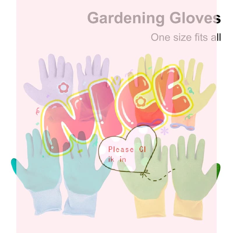 【BA】Guanti di protezione per bambini fai-da-te, resistenti, impermeabili, antiscivolo, per lavoro e giardinaggio, guanti in lattice per bambini, resistenti alle perforazioni, per cucina