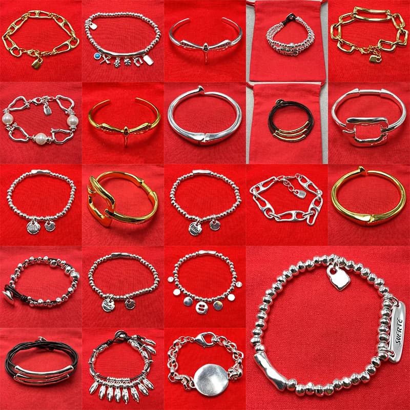 2026 Spain jewelry bracelet, luxury retro and minimalist jewelry set