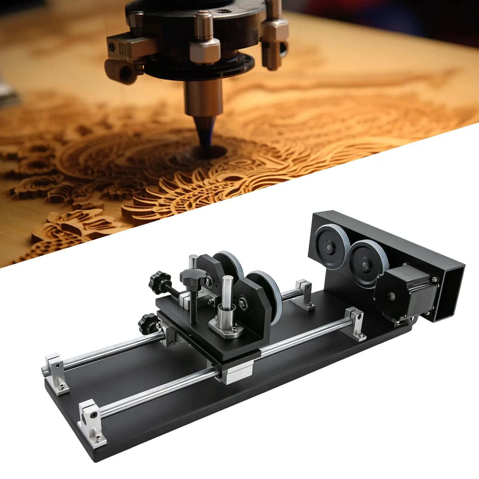 Laser Rotating Axle Stepper Motor 10-200 RPM for Laser Engraver CO2 50W 60W 80W 100W 130W