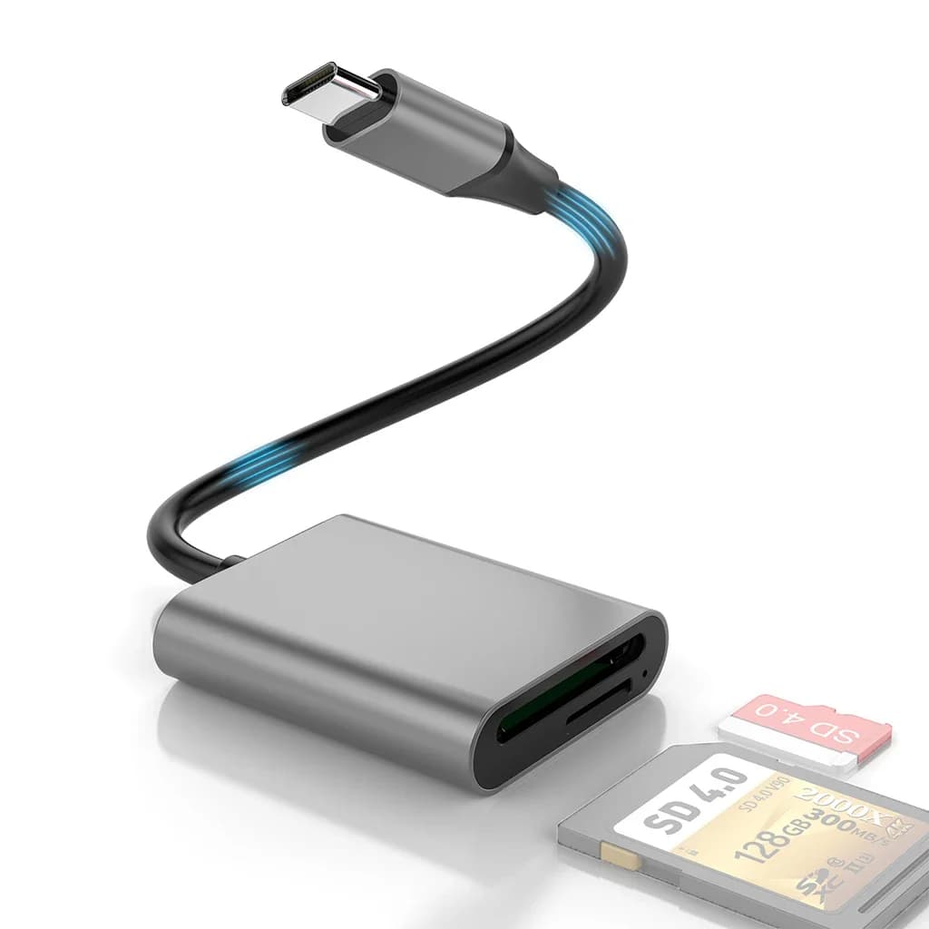 Lettore di schede USB3.1 Adattatore per scheda di memoria SD4.0 tipo C da 5 Gbps a MicroSD TF per PC portatile Telefono per lettore di schede SD SDHC SDXC UHS-II