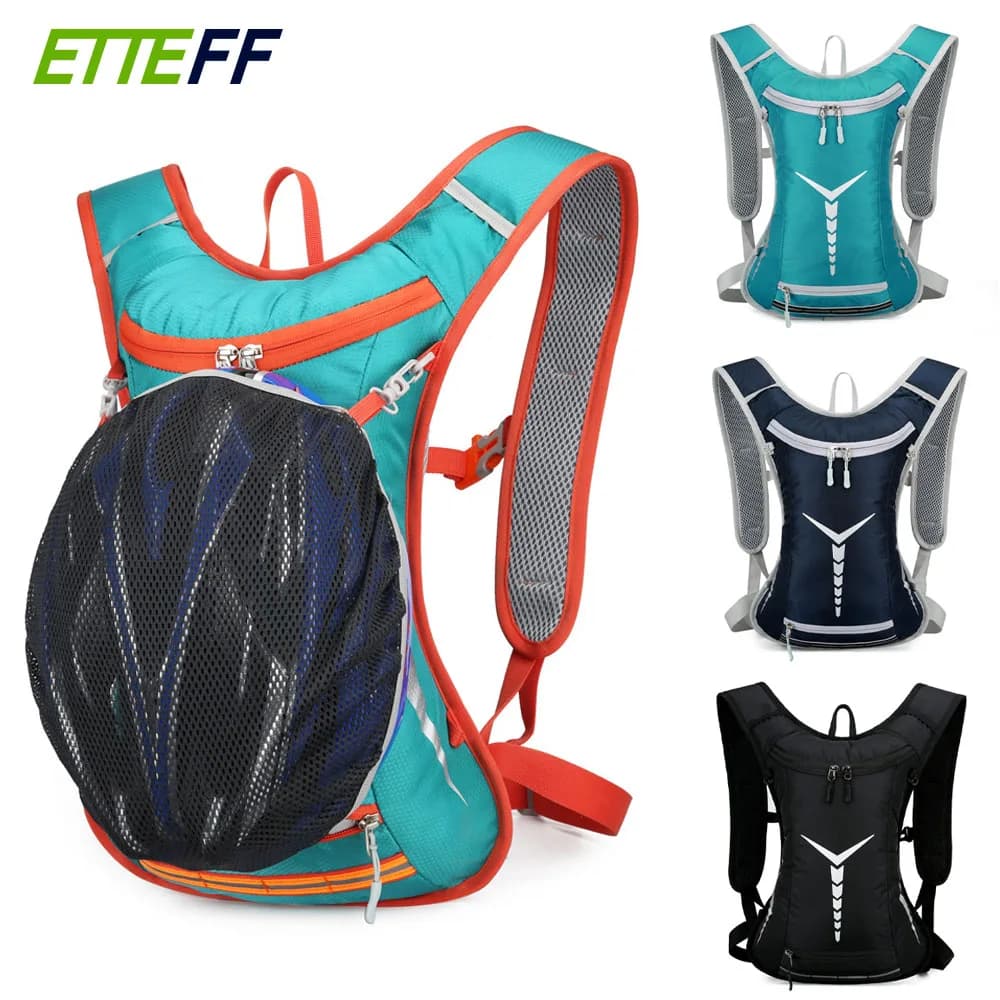 1 piece Light and waterproof water backpack for running, hiking, cycling, breathable and isolated unisex package with reflective stripes