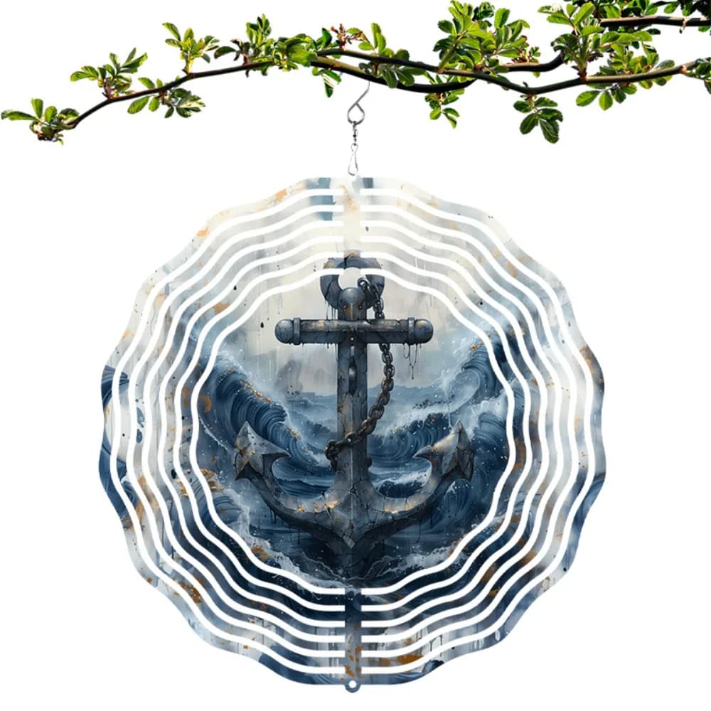 Outdoor Metal Wind Chime Sea Theme Garden Decor