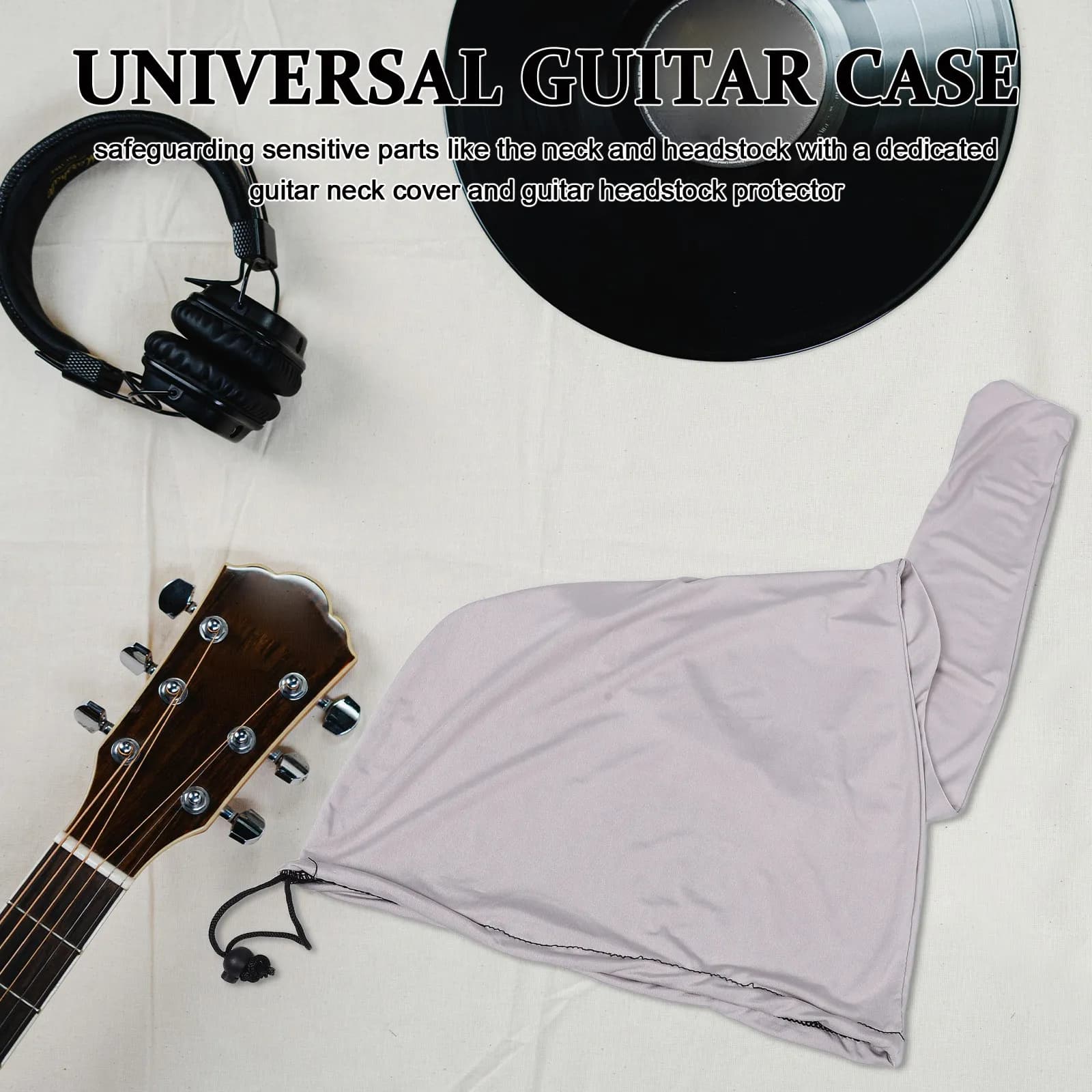 Copertura Universale Antipolvere per Chitarra Nera in Poliestere, Borsa Protettiva per Chitarra Acustica, Elettrica, Basso, Ukulele, Custodia Protettiva per Strumenti