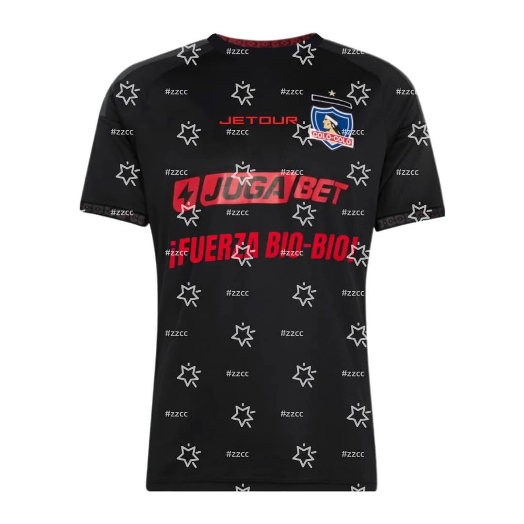 Maglia da calcio Colo Colo Home 25-26, set da allenamento, abbigliamento sportivo estivo ad asciugatura rapida, T-shirt da uomo, abbigliamento per bambini, T-shirt da donna