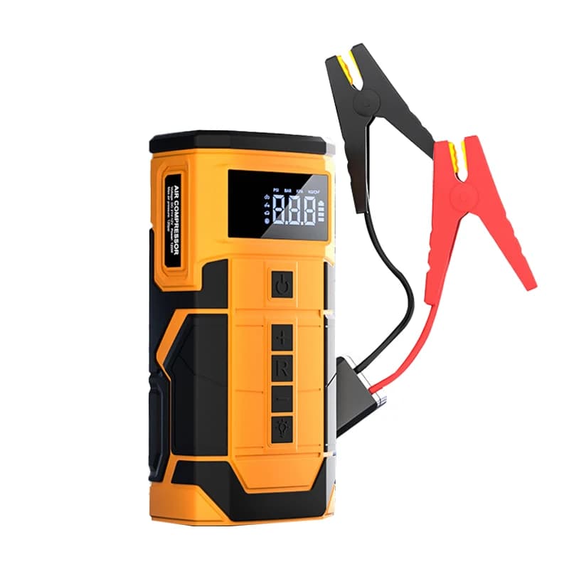 Nuovo Wireless 150PSI Jump Starter Batteria Booster Batteria Gonfiatore per pneumatici Compressore d'aria portatile Pompa d'aria con display digitale