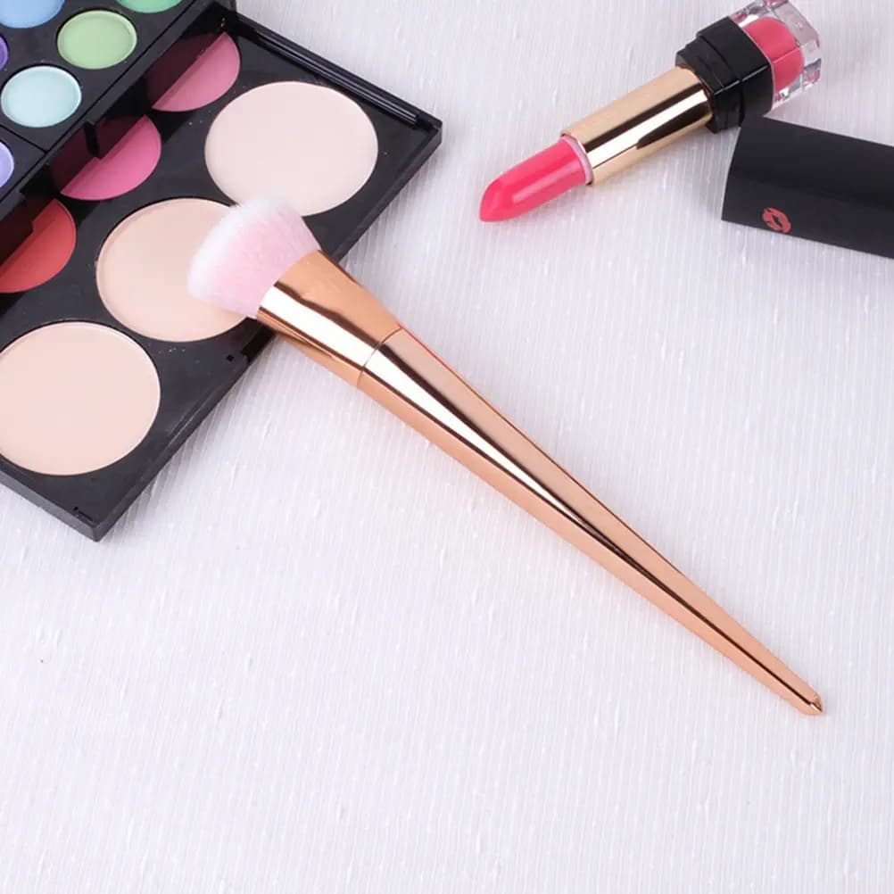 Set di 7 Pennelli Premium per Trucco Viso, Fondotinta, Ombretto, Cipria e Blush con Setole Naturali per un Finitura Professionale