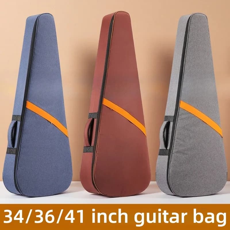Borsa per chitarra da 36/41 pollici ispessita impermeabile a prova di caduta spalle durevoli zaino per chitarra portatile accessori per strumenti musicali