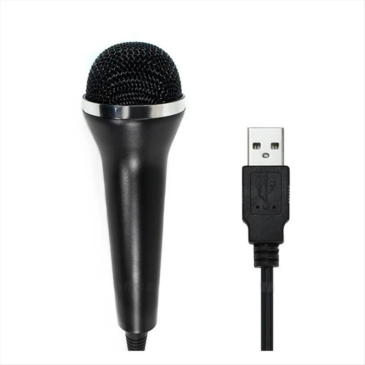 T28C Microfono universale USB con cavo per karaoke per Switch Wii PS4 PS3 XBOX ONE/360/PC/PS2