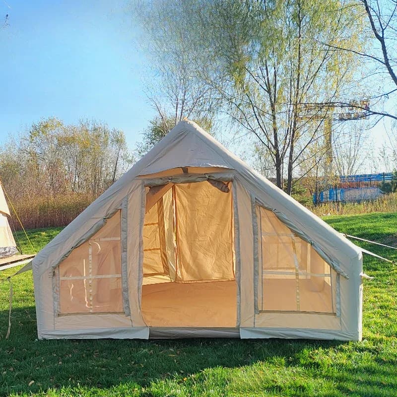 # Per la casa rimbalzo triangolo famiglia pali da campeggio campo da calcio tenda gonfiabile in tela con bagno per i filippini