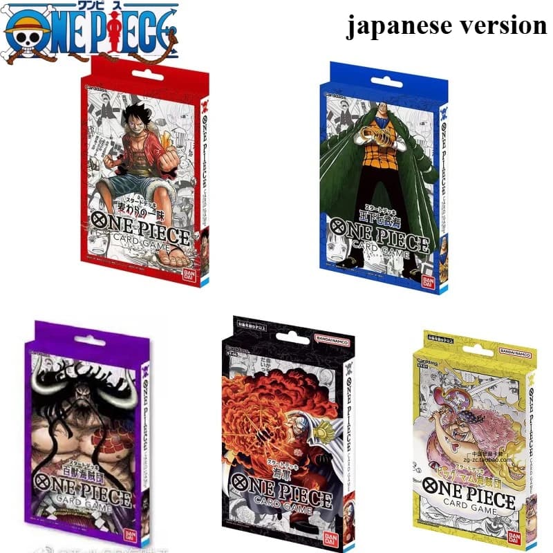 Official One Piece Card Game OPCG Starter Deck ST01 ST03 ST04 ST06 ST07 Big Mom Pirates Navy Beast Pirates Straw Hat Crew Sealed
