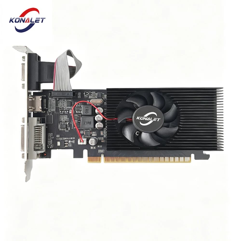 KONALET GT730 2GB DDR3 64Bit Graphics Card PCI Express x16 HDMI VGA DVI GPU for Desktop Computer Office PC