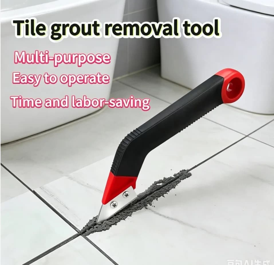 1Pc Cleaning and Removal of Old Grout Hand Tools Professional Grout Saw Cleaning Tile Gap for Stripping Plastic Handle
