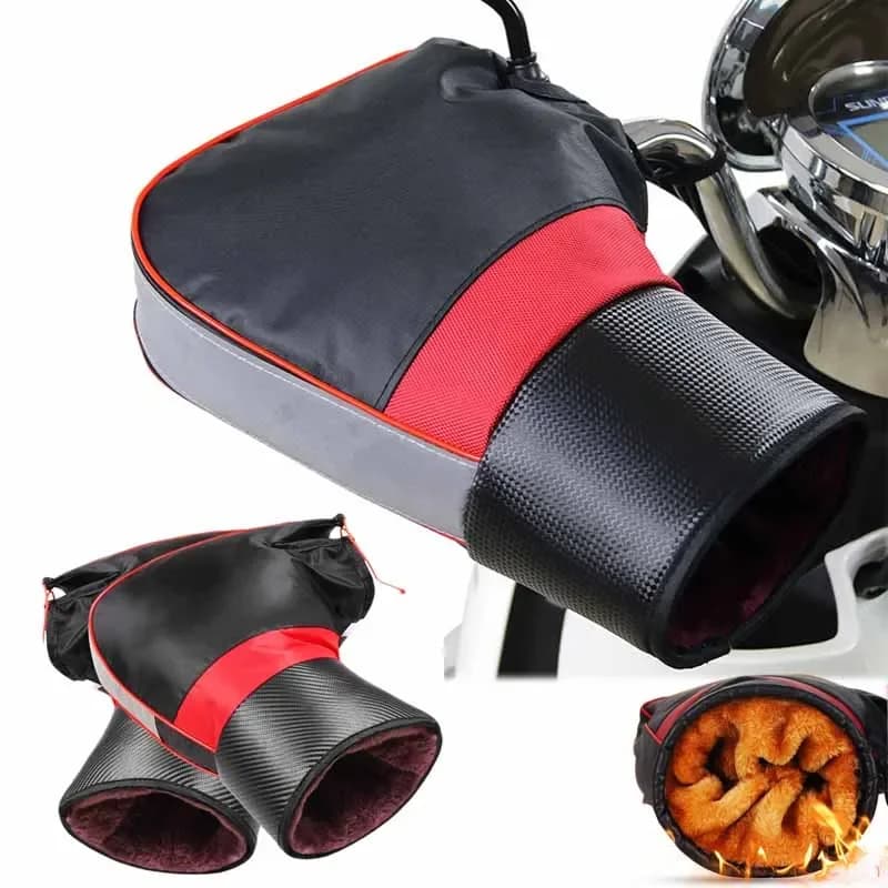 Manicotti per manubrio moto Guanti protettivi per scooter da moto Spessore impugnatura calda Manicotti per manubrio Guanti scaldini invernali antipioggia
