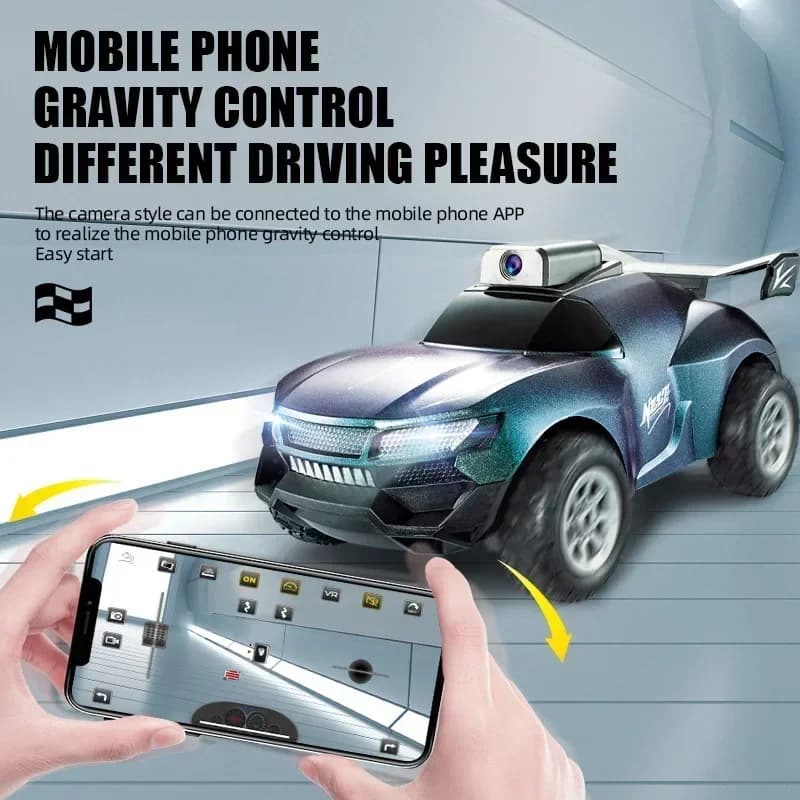 Auto da Corsa RC Drift con Telecamera 1080P, Telecomando 2.4G, Controllo APP, Gioco di Corse Competitivo per Ragazzi, Veicolo Elettrico Giocattolo