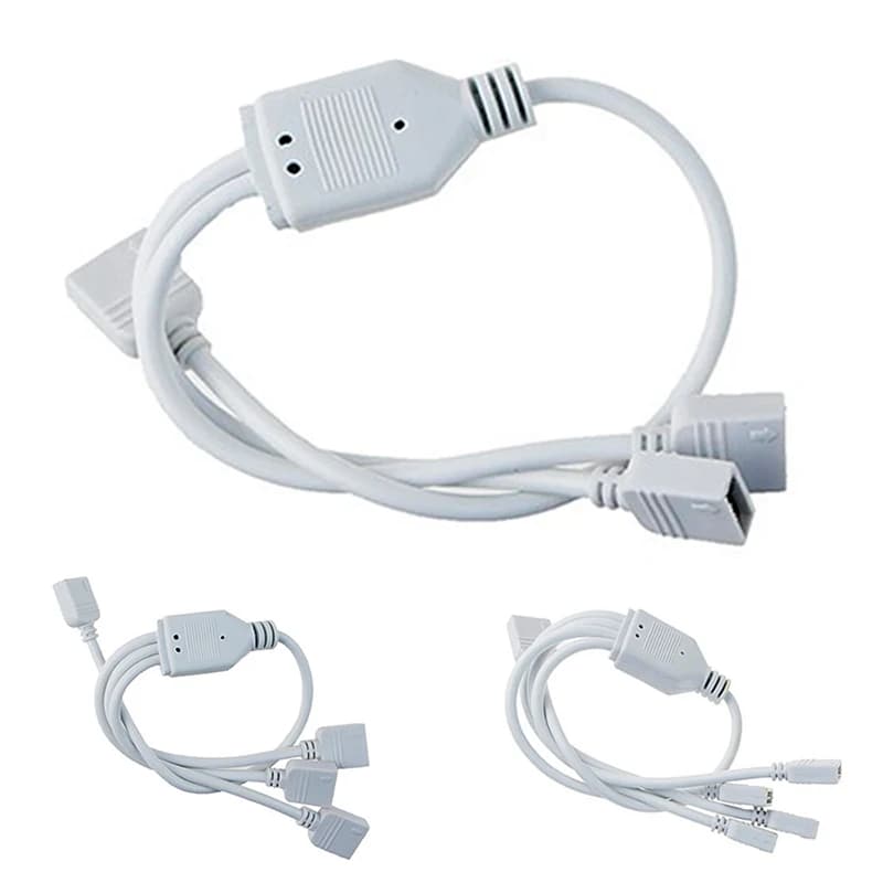1PCS 4Pin RGB Connector extension HUB 1 to 2 3 4 Splitter wire extended Cable For 5050 3528 LED Strip Light