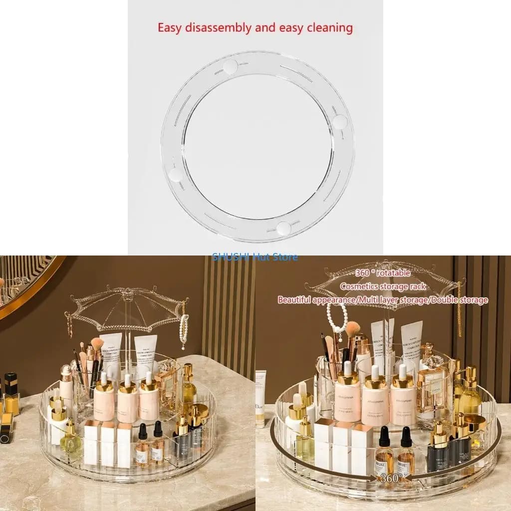 Box Cosmetic Storage Transparent Desktop Lipsticks Brush For Eyehadow Lipsticks Multifunction Box Women