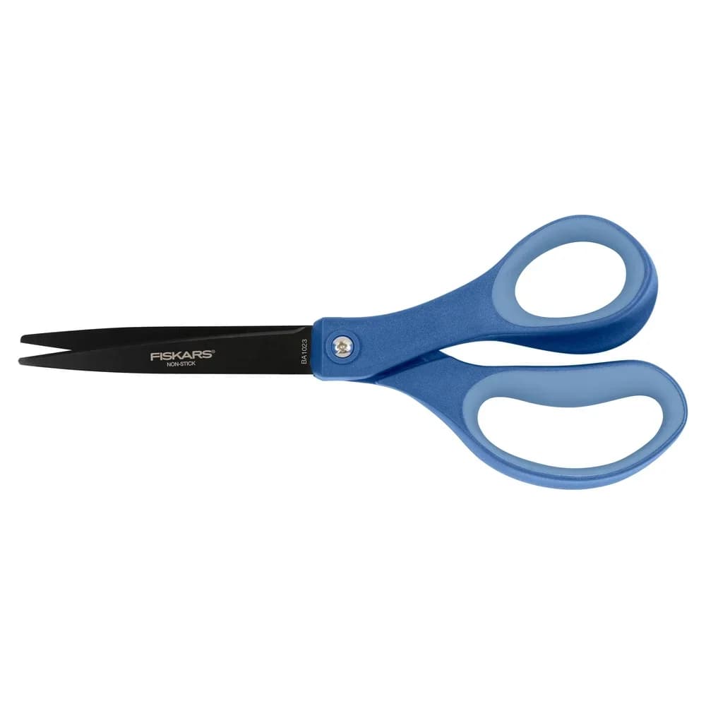 Forbici in Titanio Antiaderenti da 8 Pollici per Adulti con Impugnatura Ergonomica SoftGrip, Lame Resistenti, Tagli Confortevoli per Ufficio, Casa e Scuola