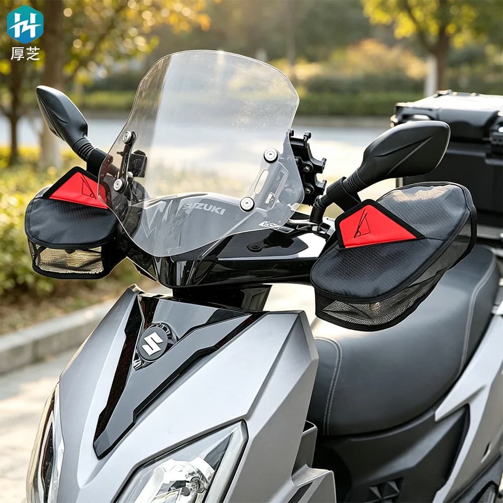 Motorcycle Sunscreen Handle Cover Outdoor Waterproof New Suspension Fixed Summer Breathable Handle Cover Riding Insulated Gloves